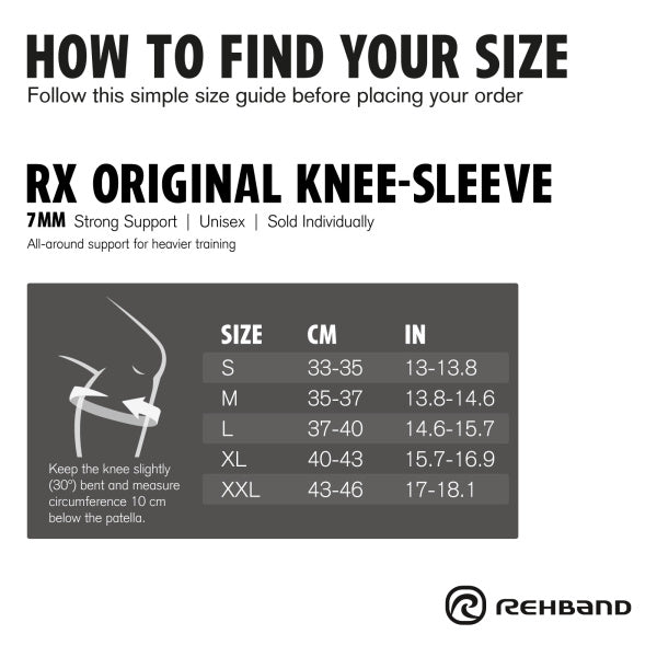 Rehband - RX Original Knee Sleeve 7mm - Blue