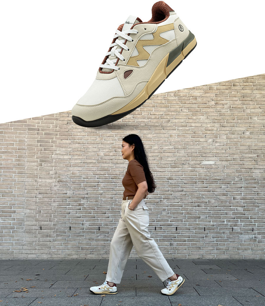 Joe Nimble Sneaker Addict dame, beige/brun (6)