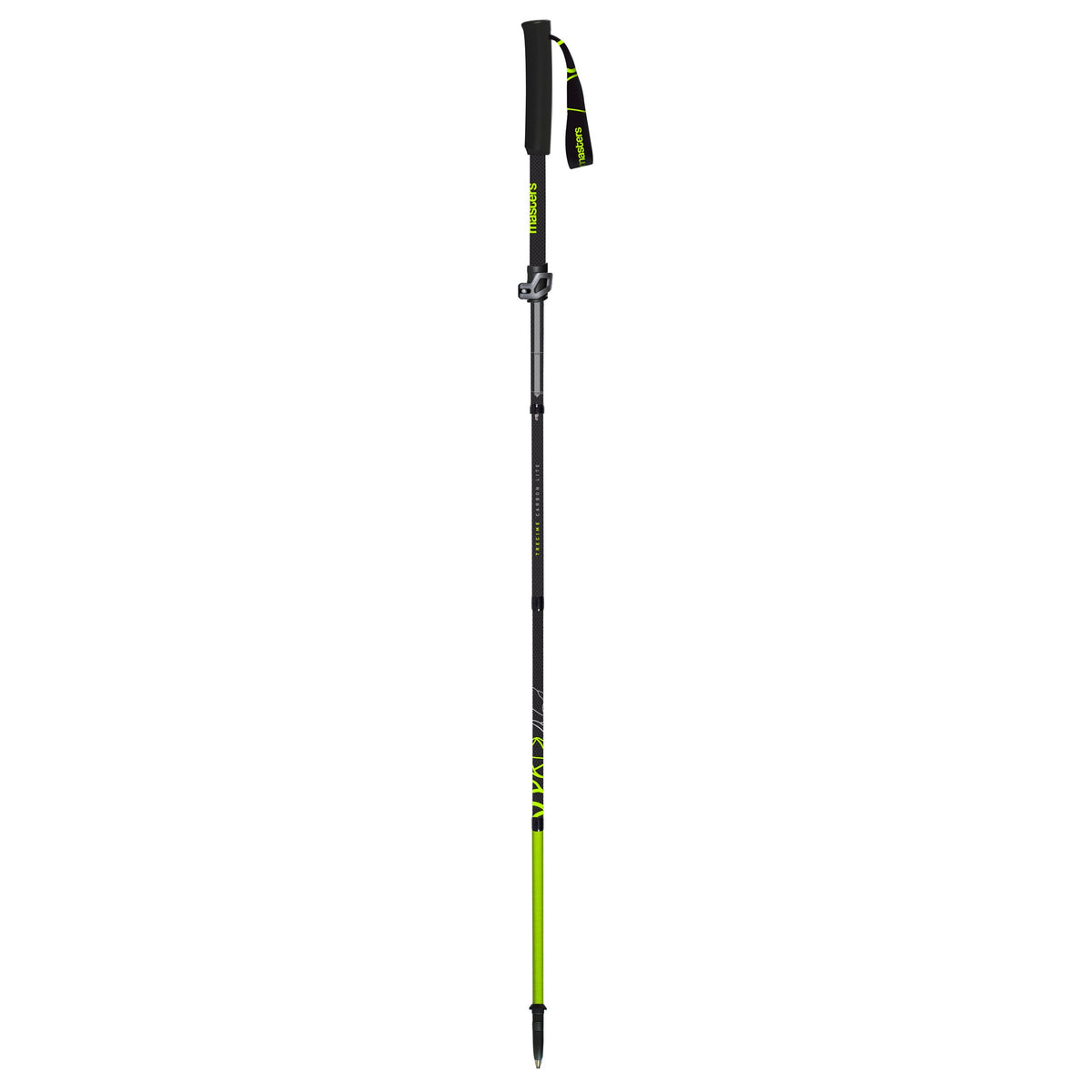 Masters Trecime Carbon foldbar løbestav i sort og Lime