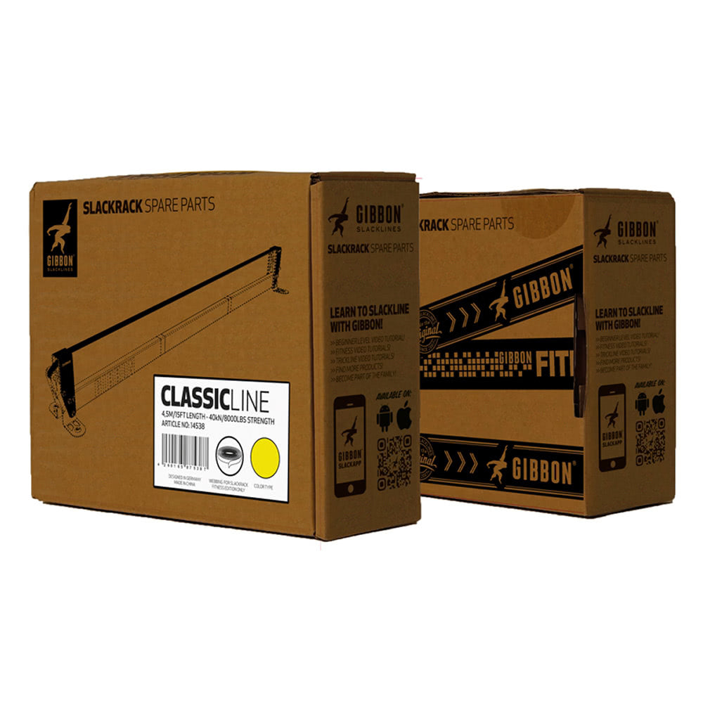 Gibbon - Parts Slackrack Slackrack Webbing Classic  - Yellow