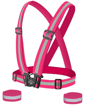 Nordic Grip reflekssele til børn med 2 arm- og benbånd i pink