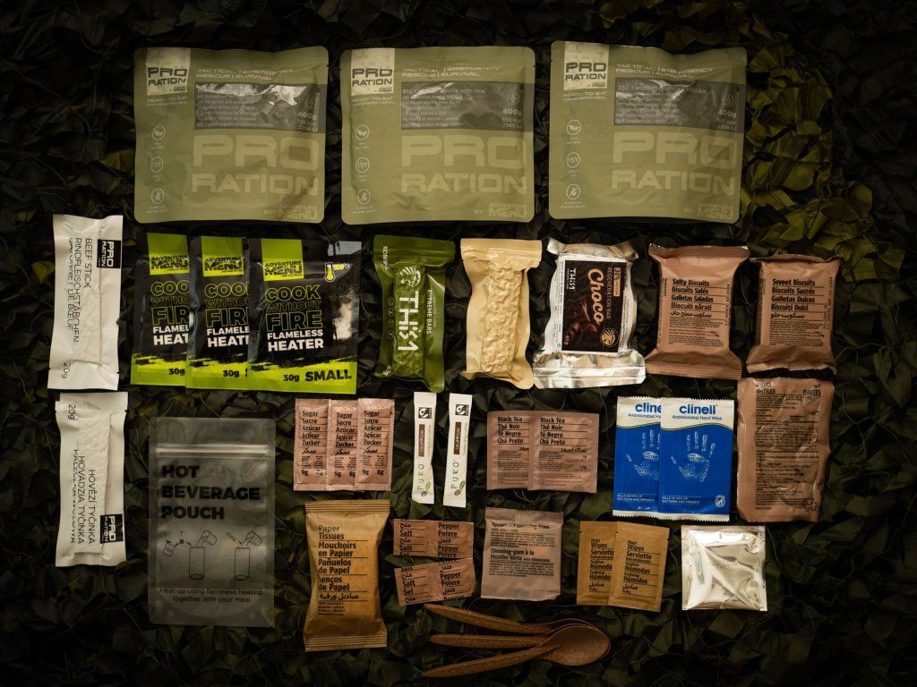 Pro-ration Ultimate Tactical Ration dagsration Menu IV, grå pose (2)
