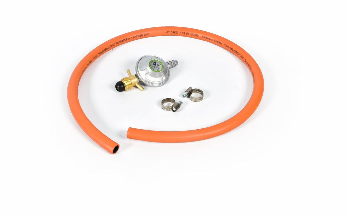 Hallmark regulatorsæt med gasregulator og orange slange