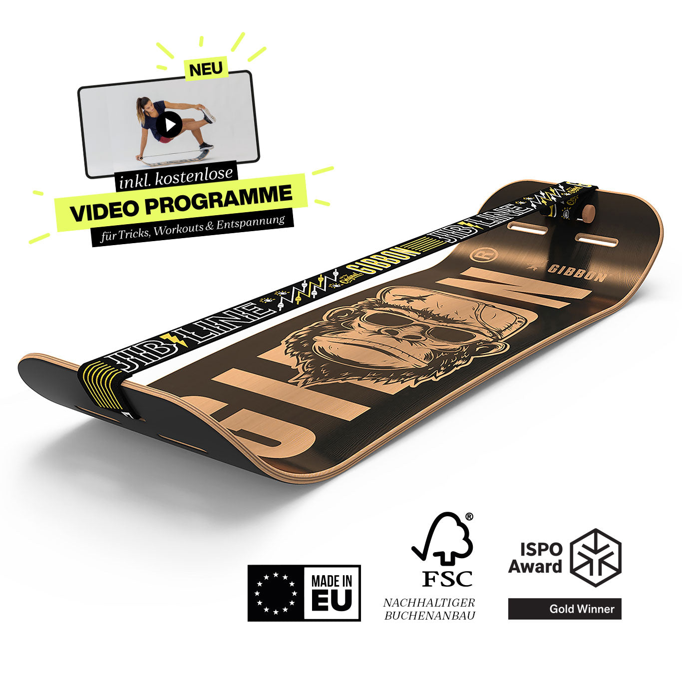 Gibbon - Giboard Set Caesar Jib - Midnight Black