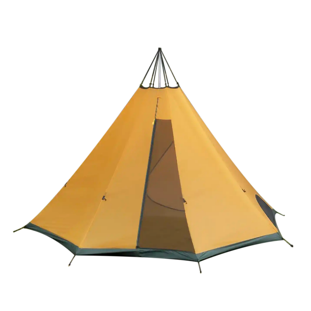 Tentipi Indertelt Pro med to døre til Nordic tipi 7 i gul (4)