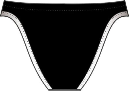 Diana Sport - Bikini trusser Twin Slip - Black