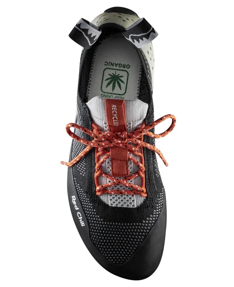 Red Chili Ventic Air Lace II klatresko i genbrugsmateriale i sort/orange