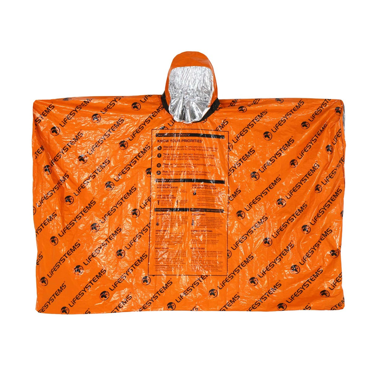 LifeSystems Heatshield nødponcho i orange (5)