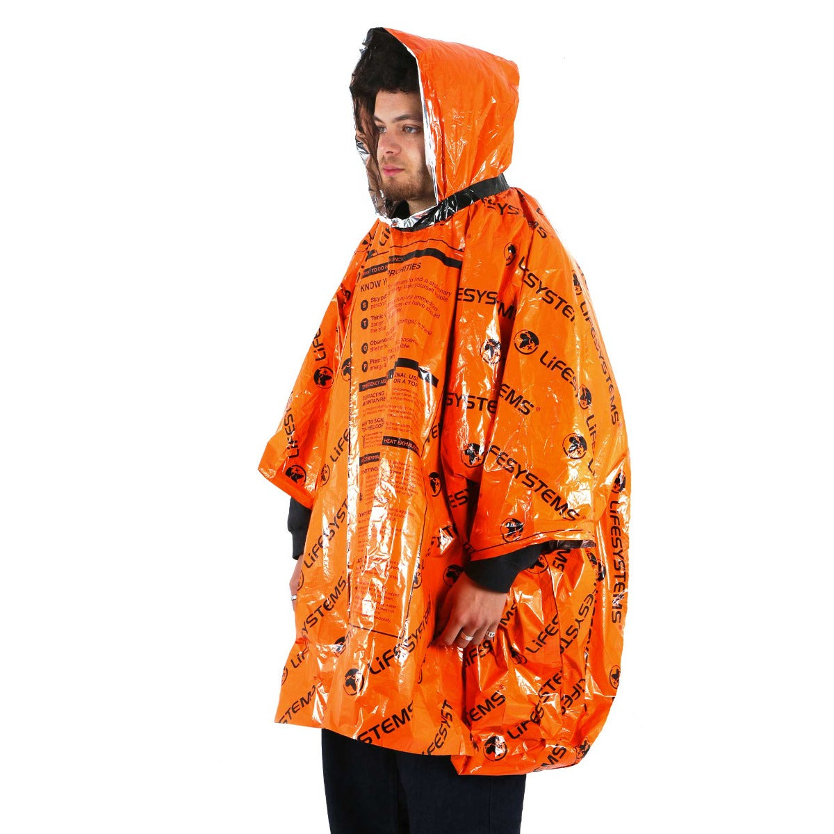 LifeSystems Heatshield nødponcho i orange (4)