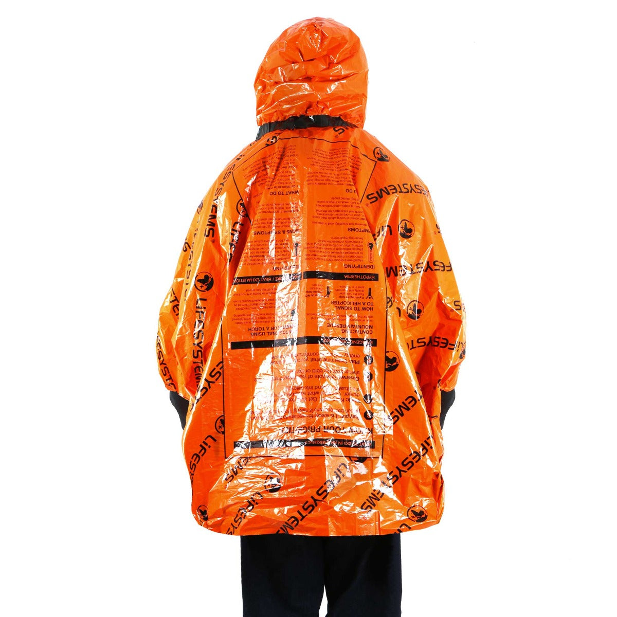 LifeSystems Heatshield nødponcho i orange (3)