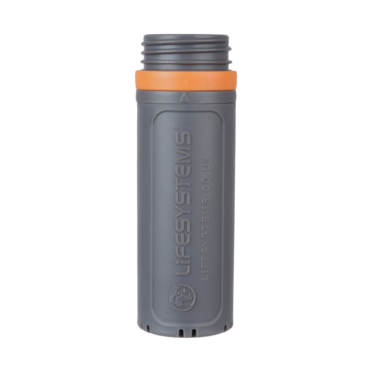 LifeSystems Soft Flask reservefilter i grå med orange ring