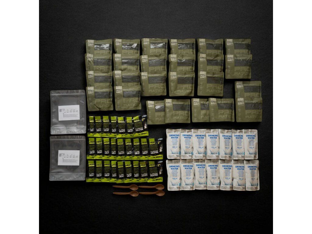 Pro-ration Emergency Food/Water Box nødproviant, rød spand (2)