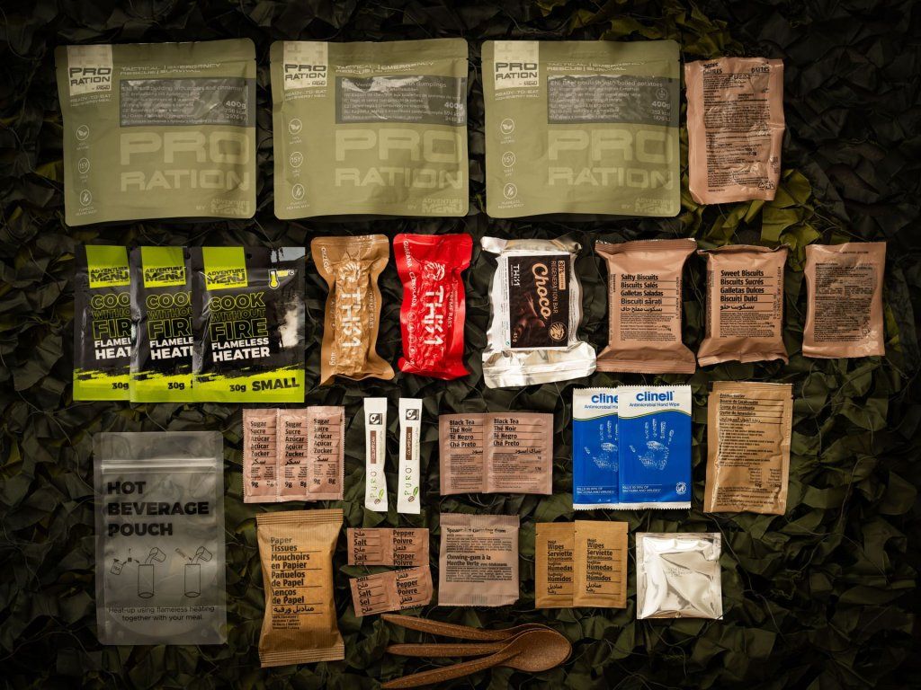 Pro-ration Ultimate Tactical Ration dagsration Menu II, grå pose (2)