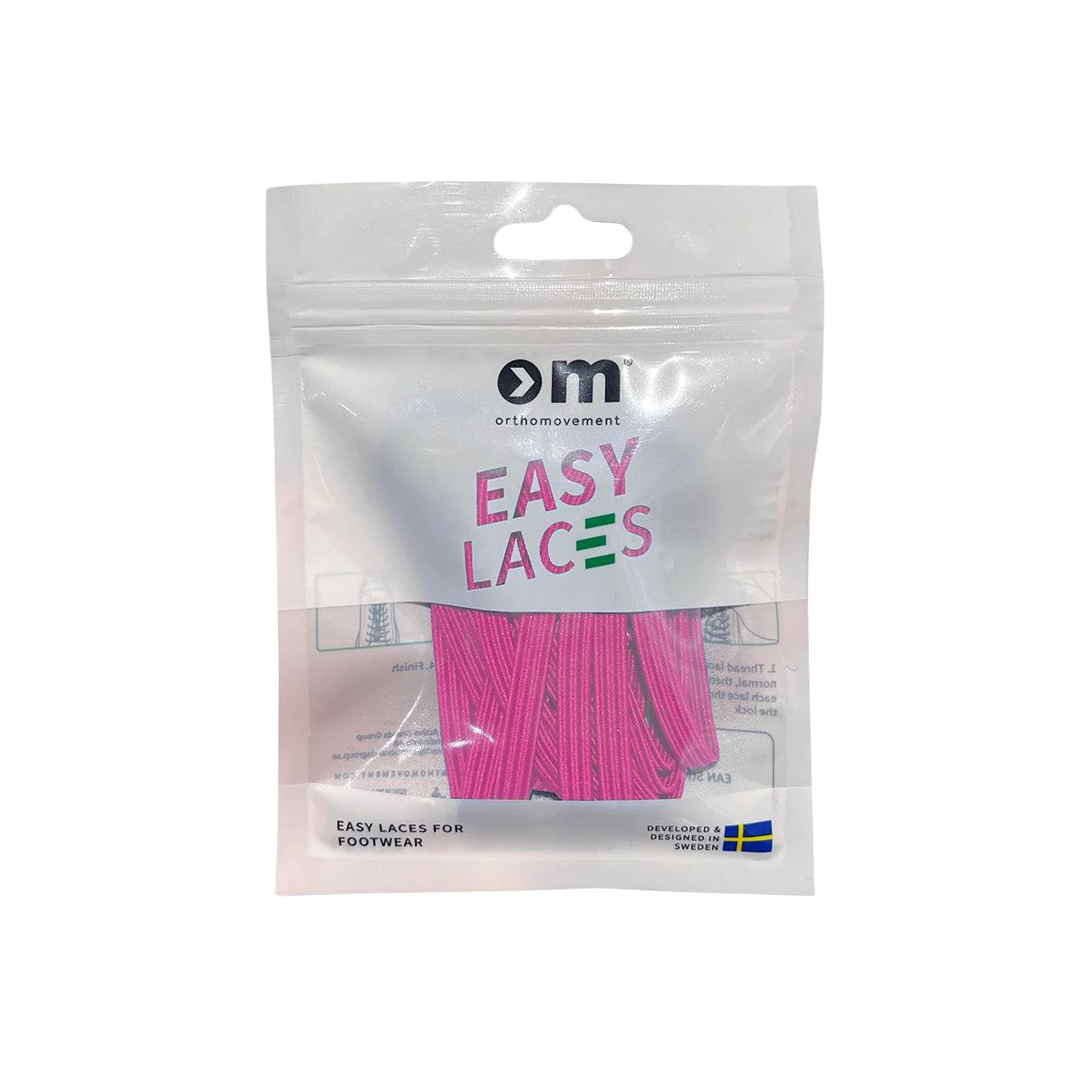 Ortho Movement - Snørebånd Easy Laces - Pink