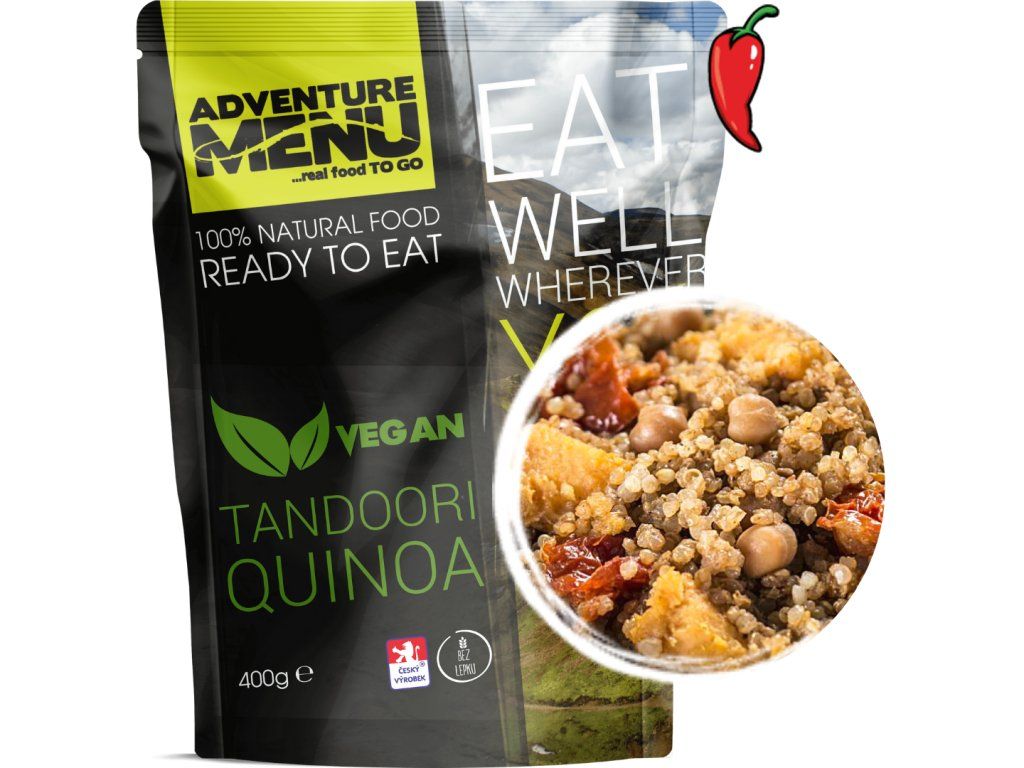 Adventure Menu Tandoori quinoa, steriliseret færdigret, sort emballage