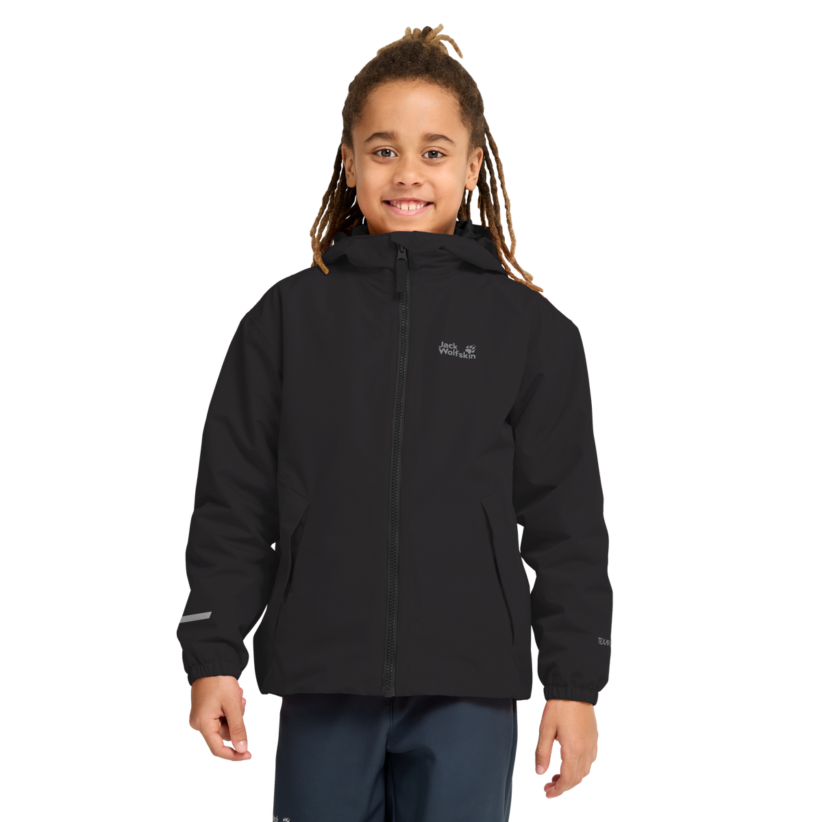 Jack Wolfskin Iceland 3-i-1 børnejakke i sort (3)