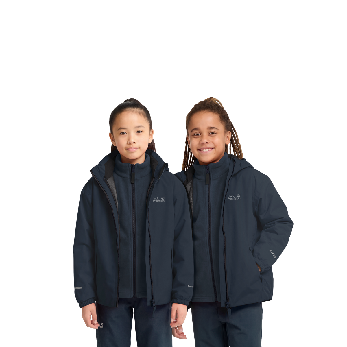 Jack Wolfskin Iceland 3-i-1 børnejakke i mørkeblå (2)