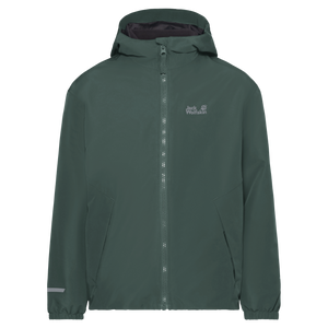 Jack Wolfskin Iceland 3-i-1 børnejakke i mørkegrøn
