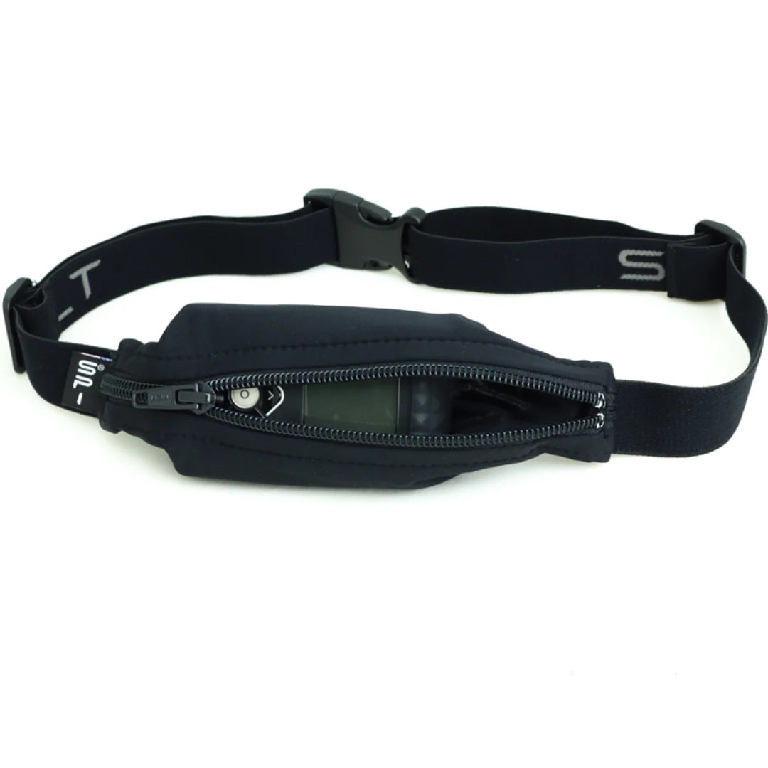 SPIbelt - Løbebælte Diabetic - Black/Black Zipper