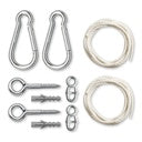 LA SIESTA® - Allround Tree and Pole Suspension Set for Hammocks