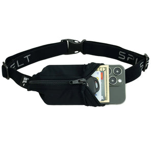 SPIbelt - Løbebælte Original Pocket Belt - Black/Black zipper