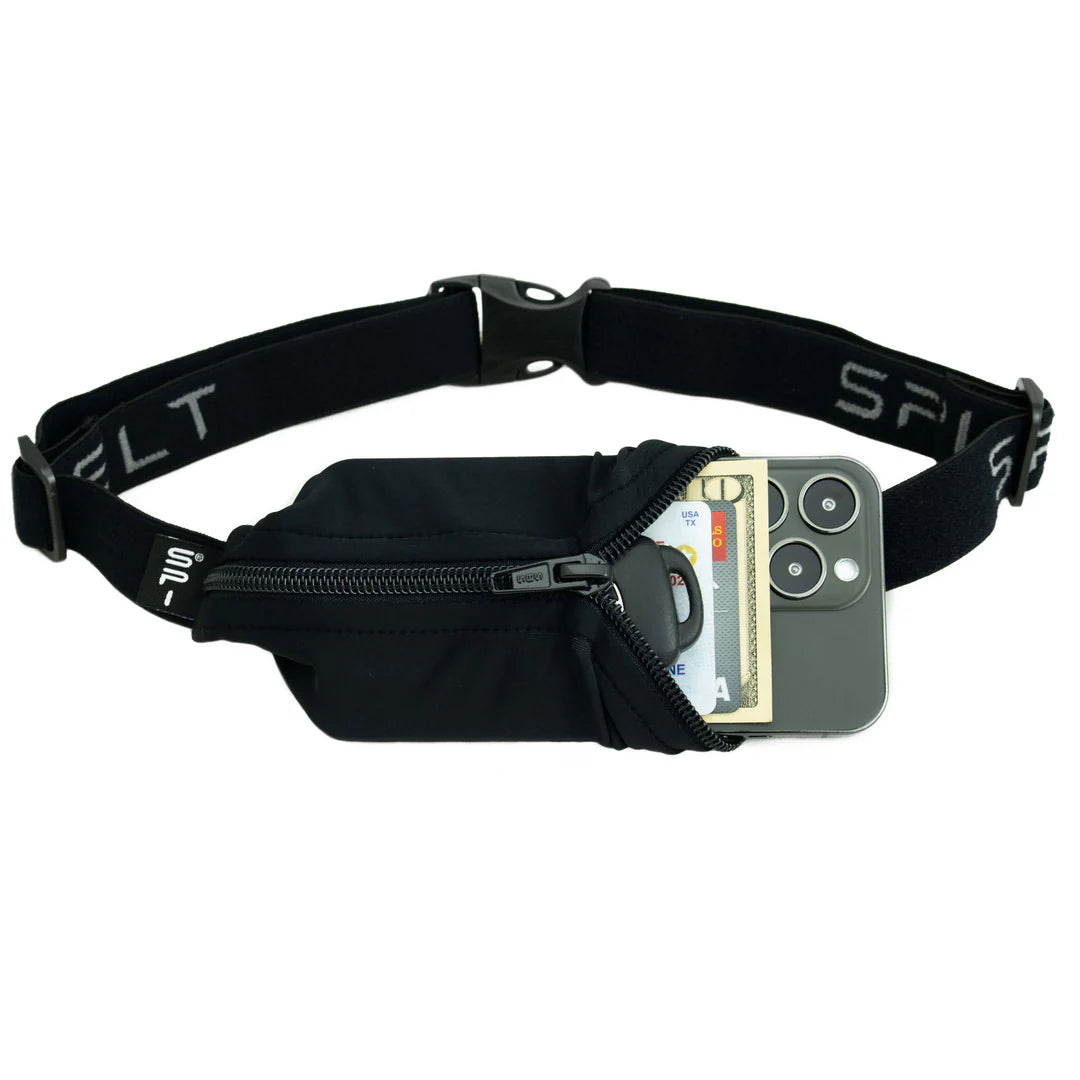 SPIbelt - Løbebælte Original Pocket Belt - Black/Black zipper