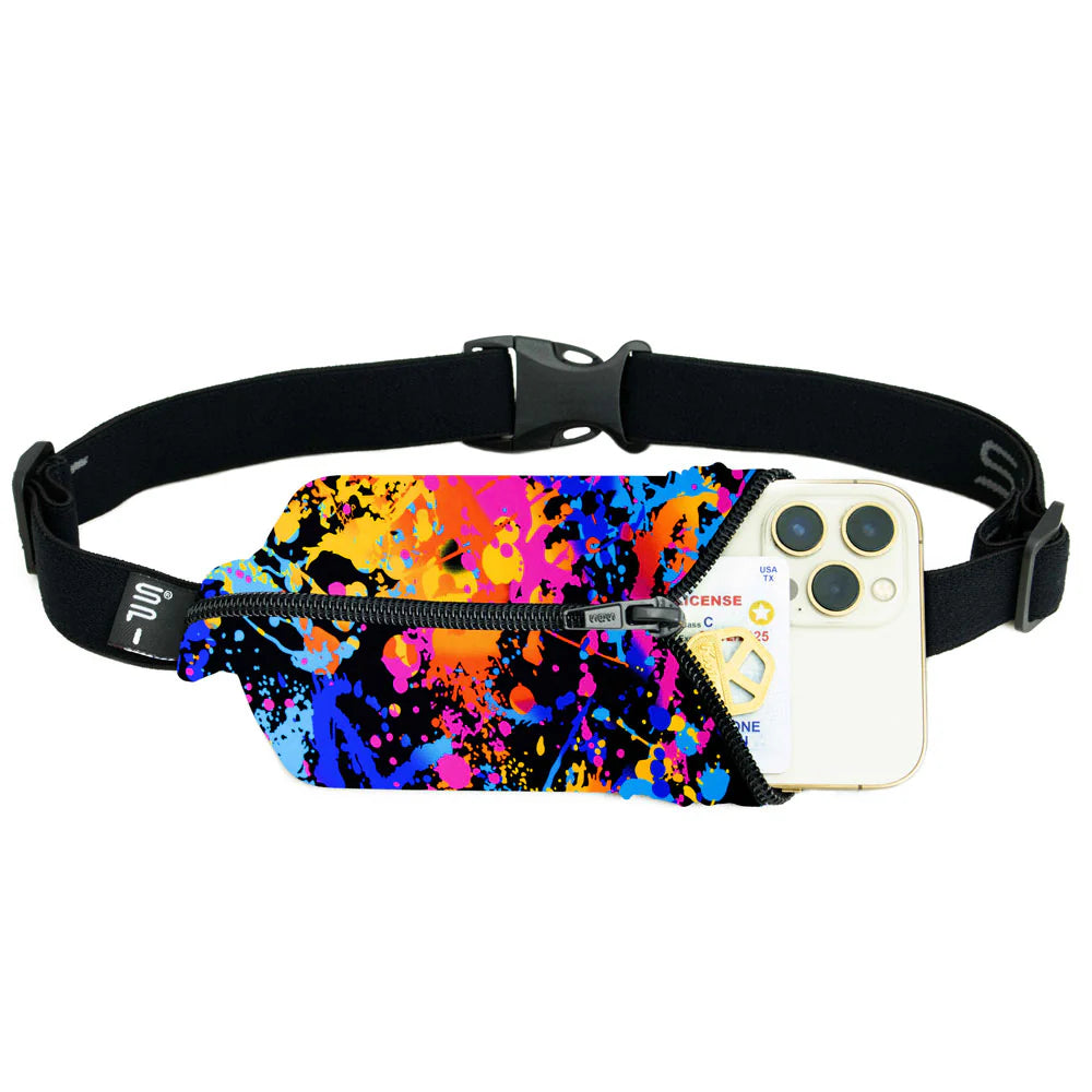 SPIbelt - Løbebælte Original Pocket Belt - Rave/Black Zipper
