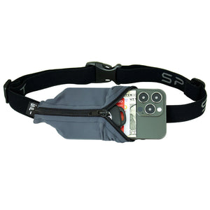 SPIbelt - Løbebælte Original Pocket Belt - Anthracite/Black Zipper