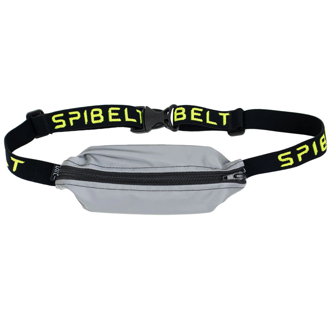 SPIbelt - Løbebælte Large Pocket Reflective- Black/Black Zipper Logo Band