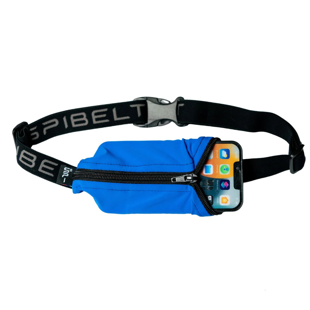 SPIbelt - Løbebælte Original Pocket Belt - Caribbean Blue/Black zipper