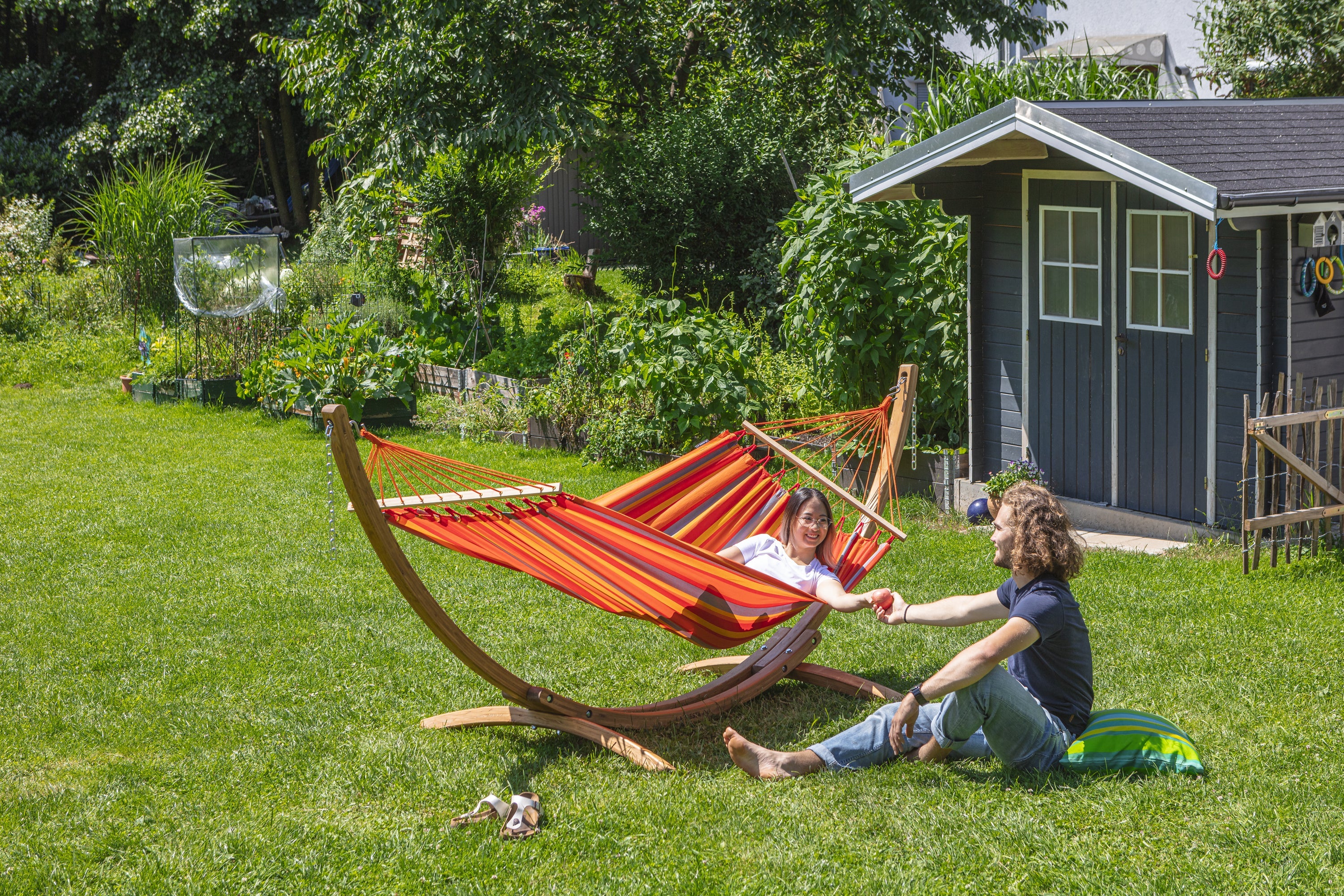 LA SIESTA® - Alisio Single-hængekøje med tværpind outdoor - Toucan