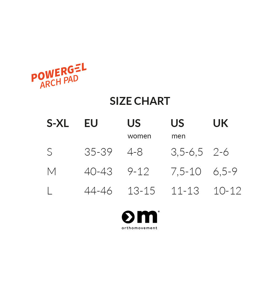 Ortho Movement - Indlægssåler Powergel Arch Pad