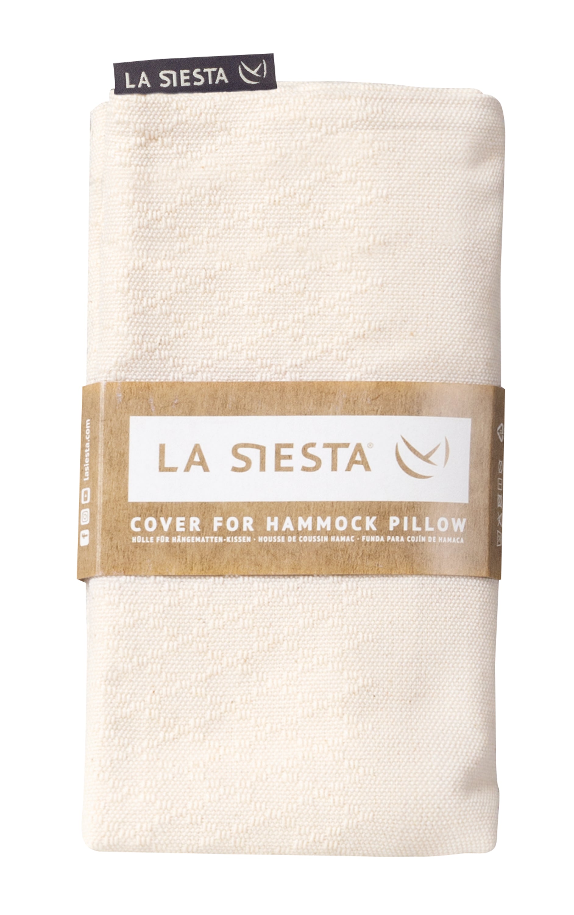 LA SIESTA® - Cariño Betræk til hængekøjepude af økologisk bomuld - Latte