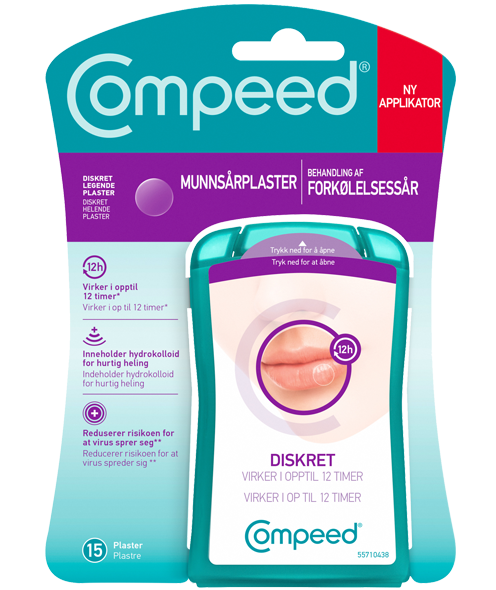 Compeed - Forkølelsessår Plastre, 15 stk. til Diskret Heling og Beskyttelse