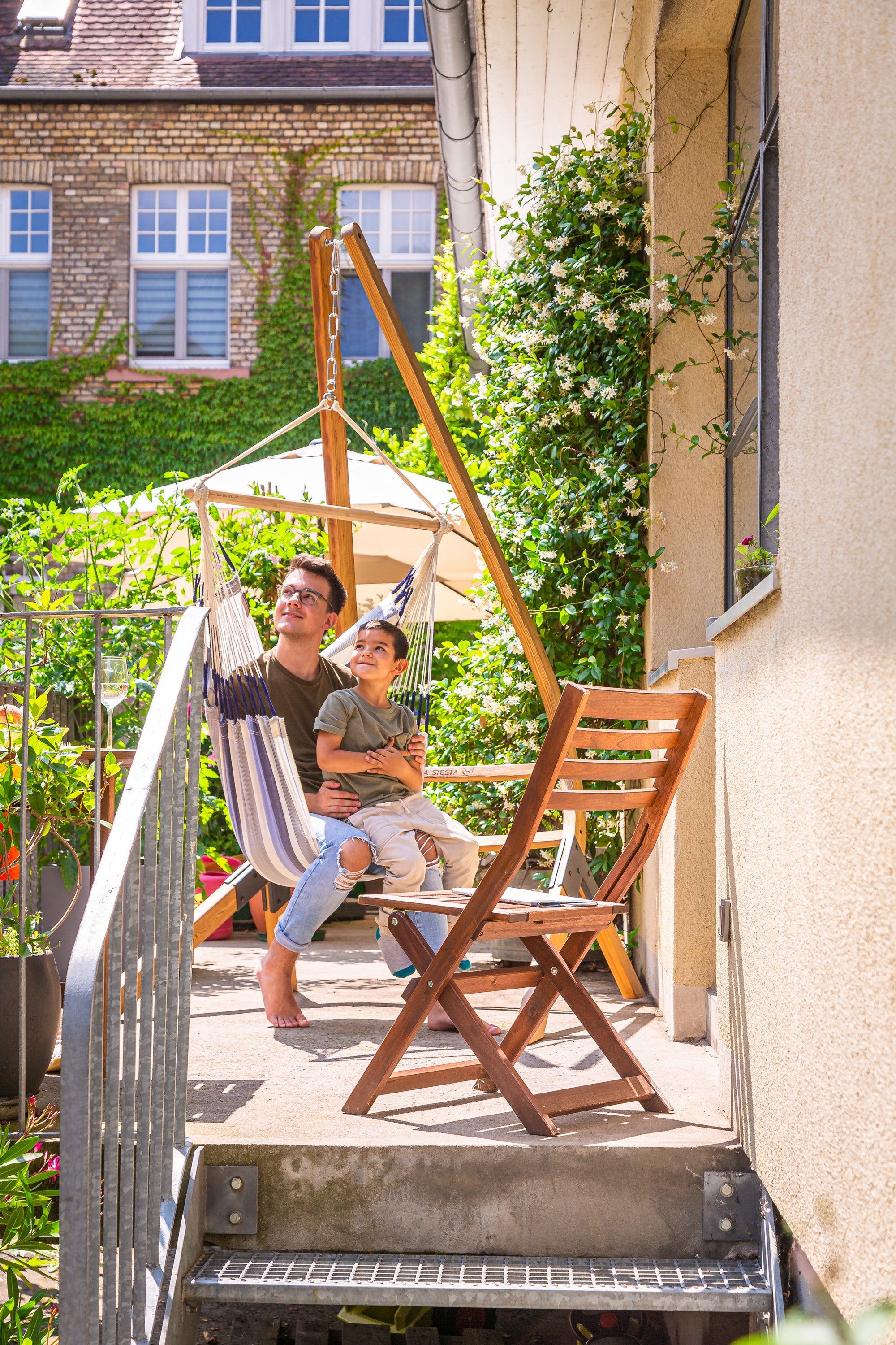 LA SIESTA® - Domingo Basic hængestol outdoor - Sea Salt