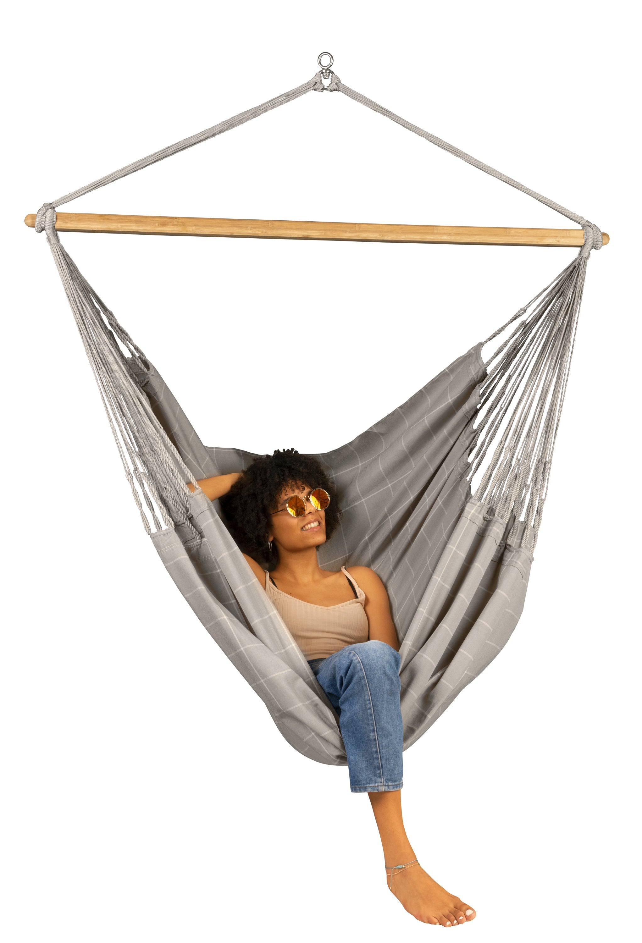LA SIESTA® - Domingo Comfort hængestol outdoor - Almond