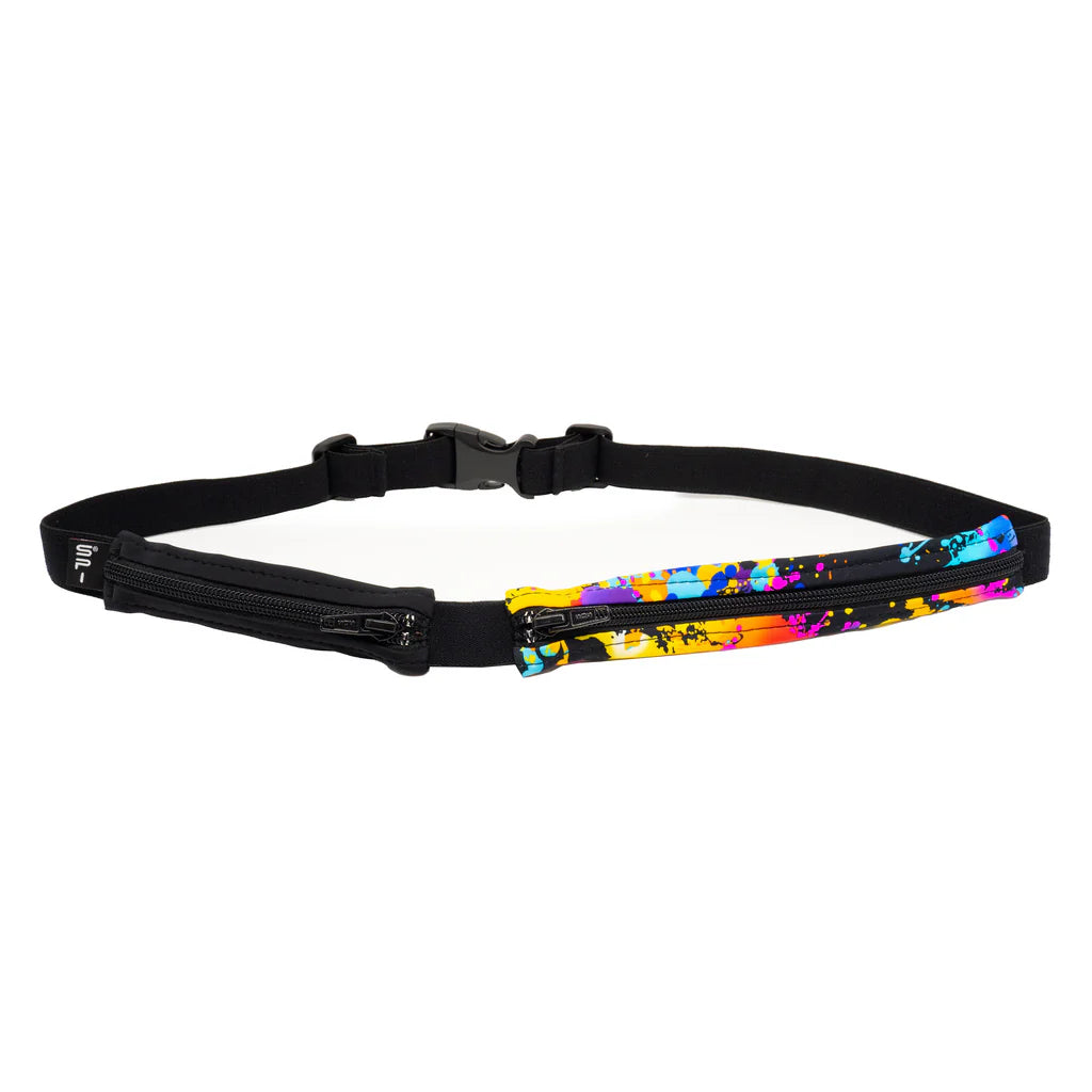 SPIbelt - Løbebælte Dual Pocket 8.9 - Black/Black Zipper