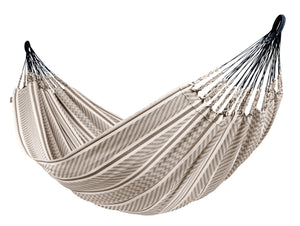 LA SIESTA® - Flora dobbelt-hængekøje i økologisk bomuld - Zebra