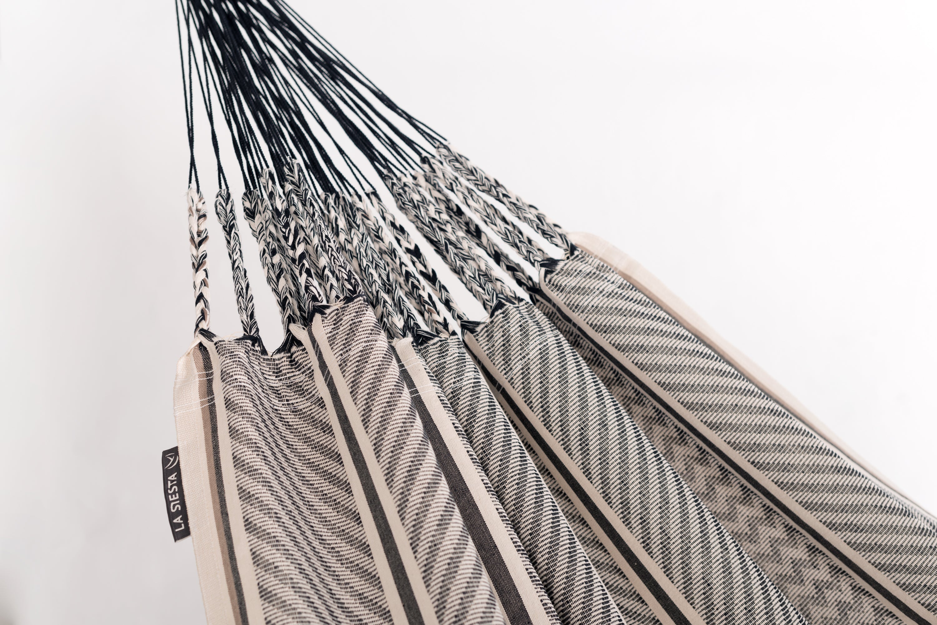 LA SIESTA® - Flora dobbelt-hængekøje i økologisk bomuld - Zebra