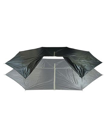 Tentipi Teltgulv Comfort til Nordic tipi i sort
