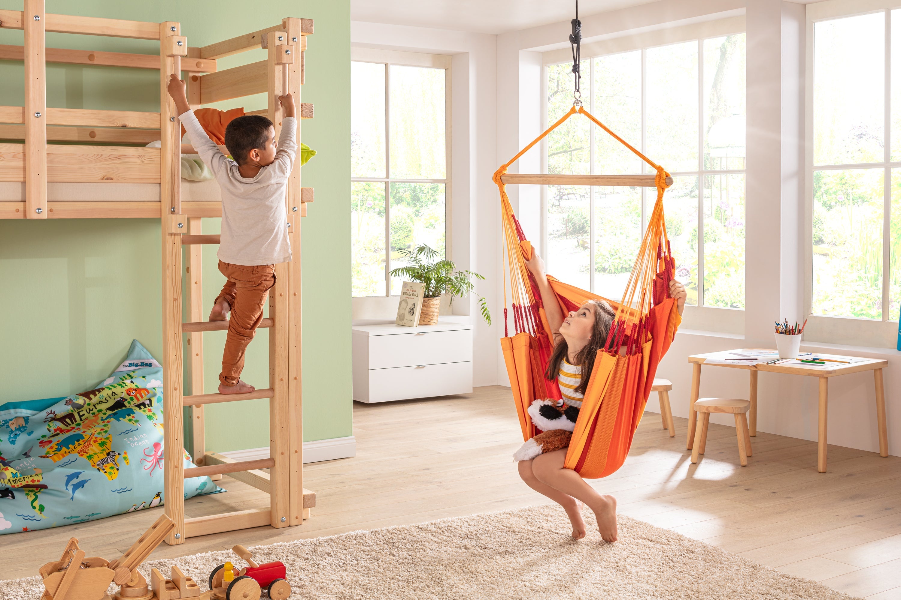 LA SIESTA® - Habana Basic hængestol i økologisk bomuld - Volcano