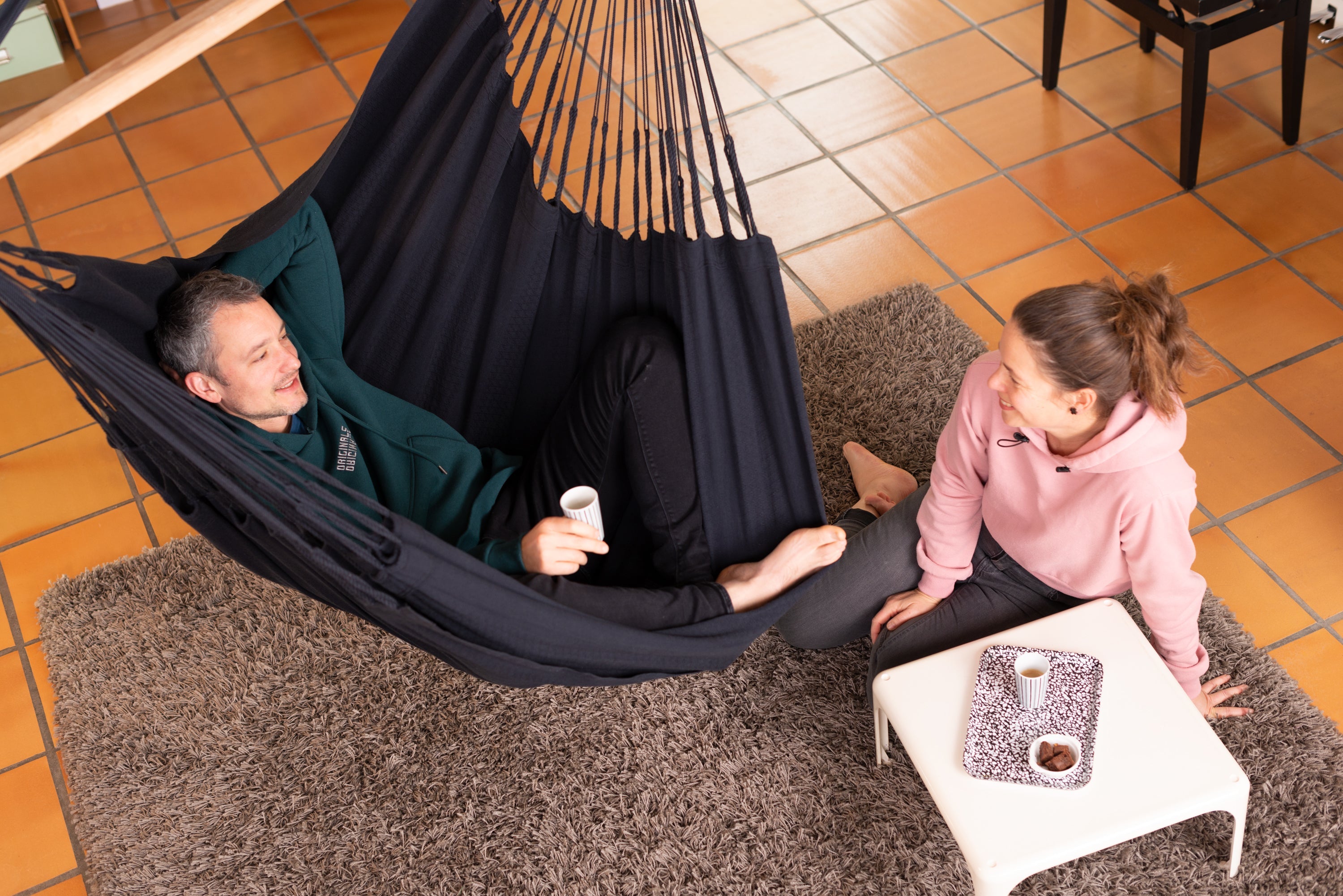 LA SIESTA® - Habana Comfort hængestol i økologisk bomuld - Onyx - billede 5 | JT-Sport.dk