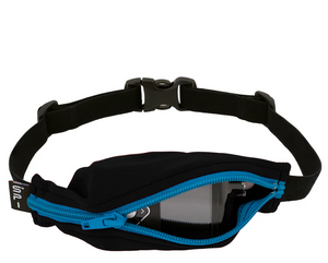 SPIbelt - Løbebælte Kids Diabetic PTH - Black/Turquoise Zipper
