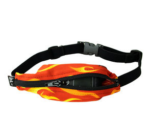 SPIbelt - Løbebælte Kids Diabetic PTH - Flames/Black Zipper