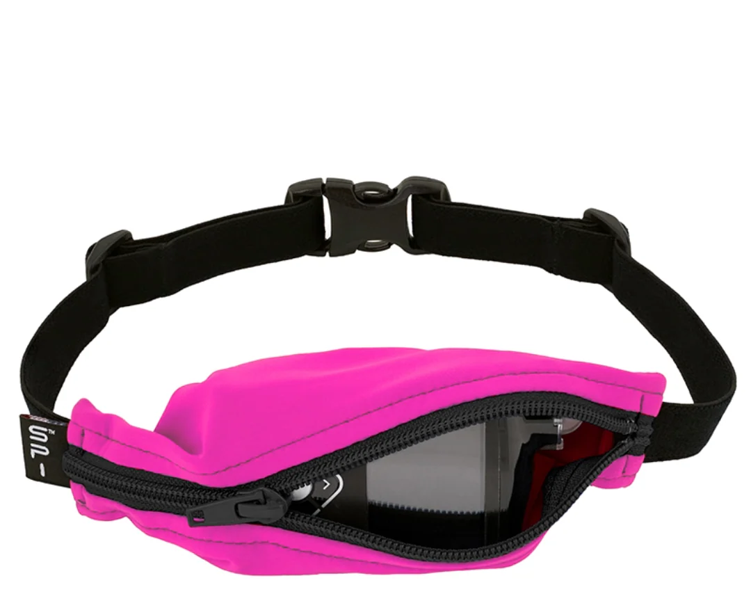 SPIbelt - Løbebælte Kids Diabetic PTH - Fuchsia/Black Zipper