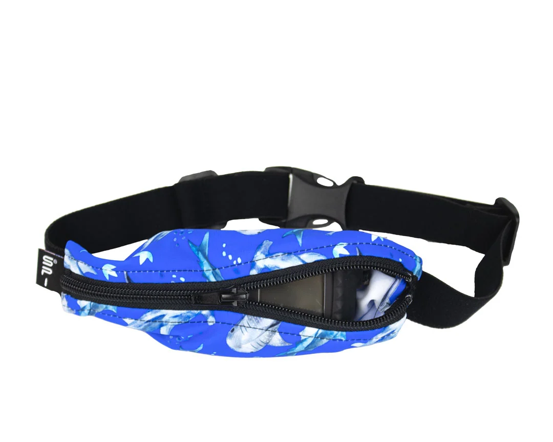 SPIbelt - Løbebælte Kids Diabetic PTH - Sharks/Black Zipper