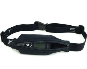 SPIbelt - Løbebælte Kids Diabetic PTH -  Black Mesh/Black Zipper