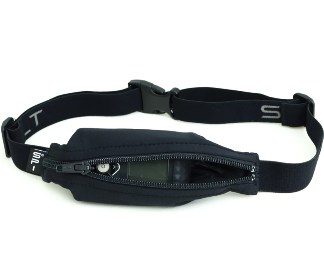 SPIbelt - Løbebælte Kids Diabetic PTH -  Black Mesh/Black Zipper