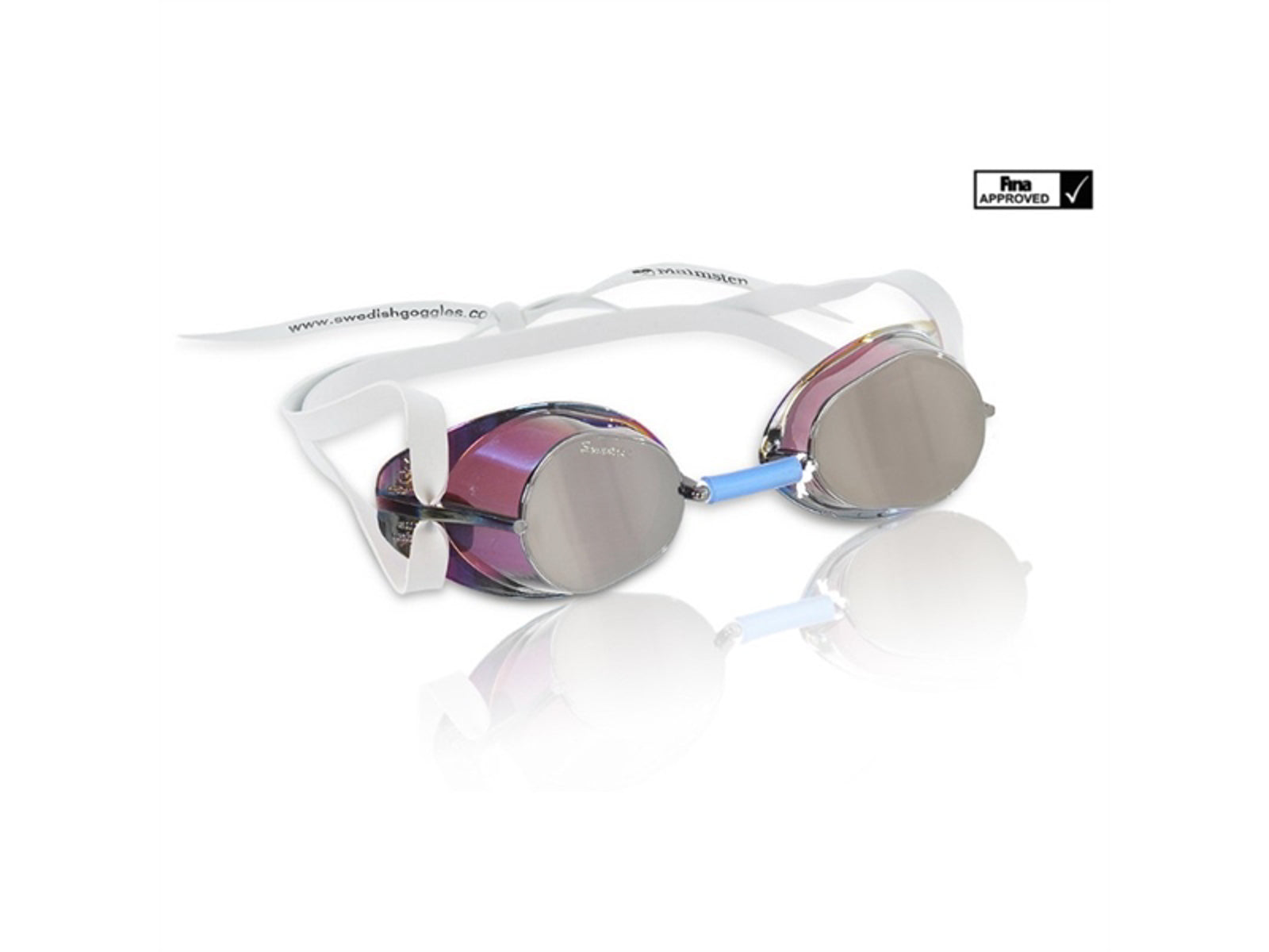 Malmsten - Svømmebriller Swedish Goggles Metallic Anti fog - Metallic Silver