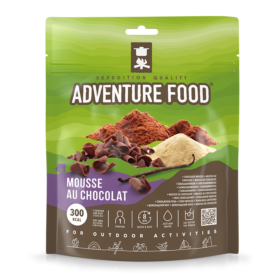 Adventure Food Mousse au Chocolat frysetørret dessert, grøn pose